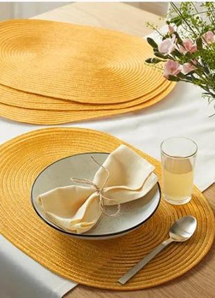 3 шт качественная салфетка для сервировки стола с блестящей нитью от tcm tchibo (чибо), нитевичка