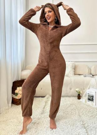 Пижама с ушками тедди, махра