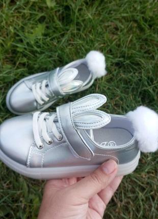 Кросівки для дівчинки зайчики3 фото