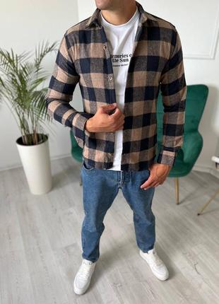 Мужская байковая рубашка топ качества 🔥3 фото