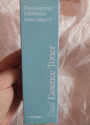 Тонер эссенция trimay peptaluronic edelweiss hydra lifting up essence toner