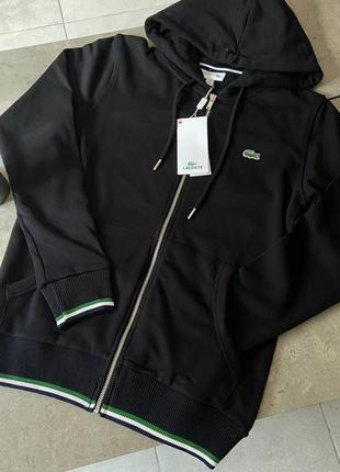 Мужская кофта с капюшоном lacoste