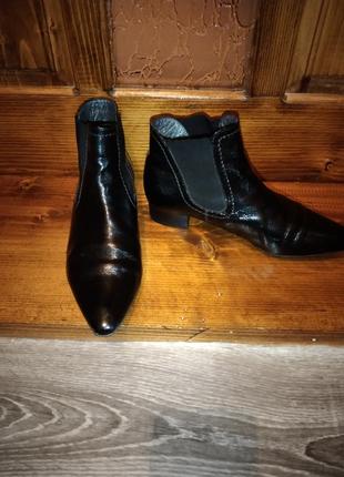 Ботинки челси peter kaiser, лаккожа, оригинал.2 фото