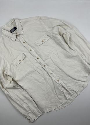 Льняная рубашка polo ralph lauren