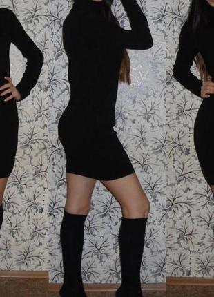 Платье чёрное мини