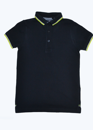 Темно-синя футболка поло next на хлопчика 7 років