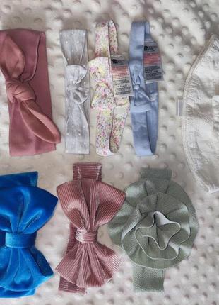 Туфли пинетки повязки панамка на девочку 0-12 месяцев6 фото