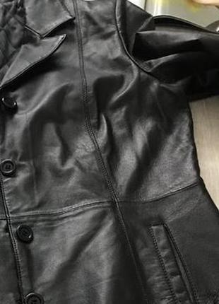 100%кожа качественная куртка пиджак2 фото