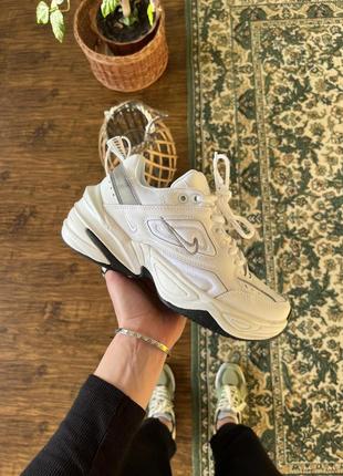 Женские кроссовки nike m2k tekno white black 36-37-38-39-40