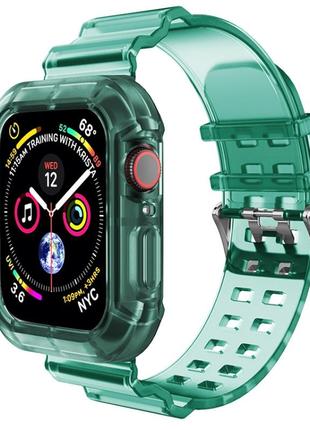 Спортивный ремешок transparent для apple watch 44мм 42mm / 40mm / 38mm