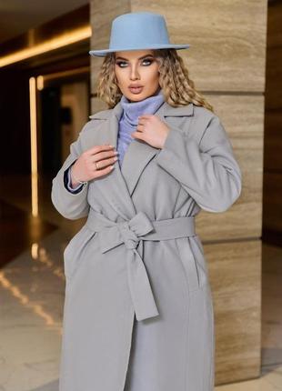 Модное женское кашемировое пальто с 42 по 58 размер4 фото