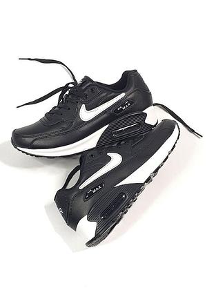 >>> nike air max 90 •black white•1 фото