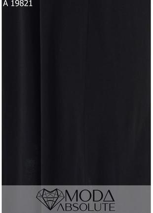 Черная стильная летняя женская длинная юбка батал с 54 по 70 размер2 фото