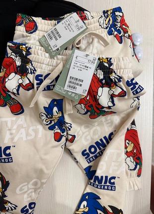 Трикотажные брюки super sonic от h&amp;m 92 размера2 фото