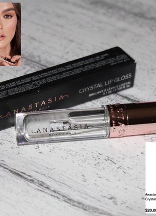 anastasia beverly hills lip gloss crystal gloss блеск, который делает губы мгновенно более полными и объемными