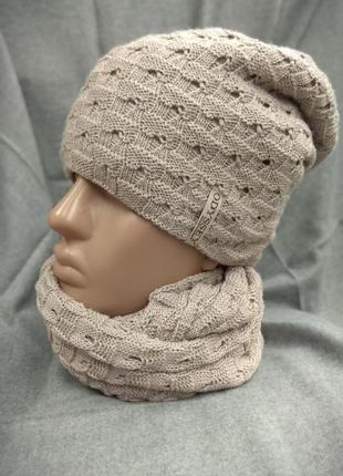 Комплект жіночий odyssey шапка +снуд