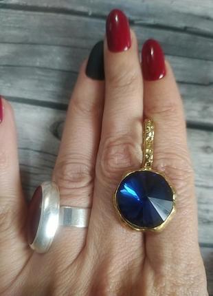 Кулон металл стекло