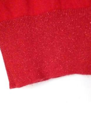 Яркий красный кашемировый кардиган, кофта, джемпер на пуговицах, m&s4 фото