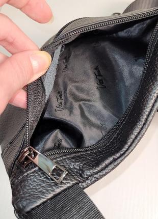 Стильная мужская сумка планшет из натуральной кожи.4 фото