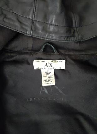 Кожаная жилетка armani exchange р.s