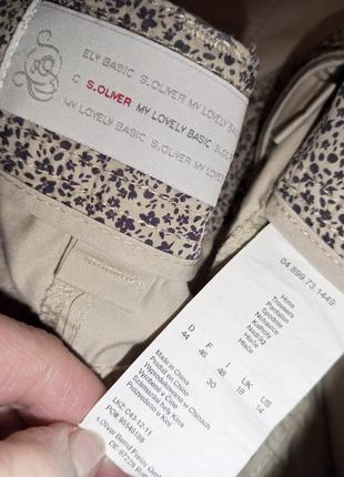 Натуральные-коттон,укороченные брюки-бриджи с карманами,2 в 1,большого размера,s.oliver9 фото
