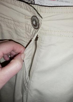 Натуральные-коттон,укороченные брюки-бриджи с карманами,2 в 1,большого размера,s.oliver8 фото