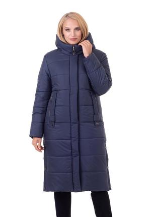 Женское бежевое зимнее пальто в 4-х цветах батал с 48 по 58 размер3 фото