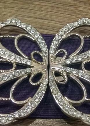 Пояс резинка с бабочкой