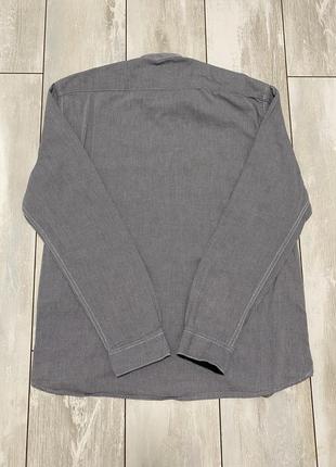 Рубашка мужская классическая серая со стойкой xl от tom tailor4 фото