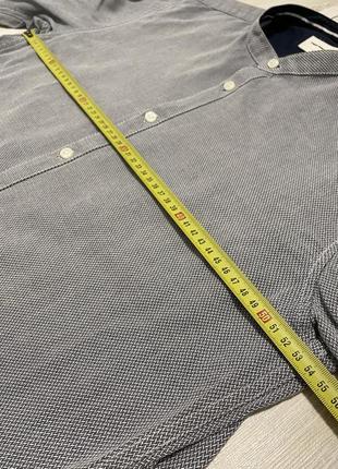 Рубашка мужская классическая серая со стойкой xl от tom tailor8 фото