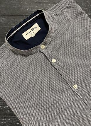 Рубашка мужская классическая серая со стойкой xl от tom tailor1 фото