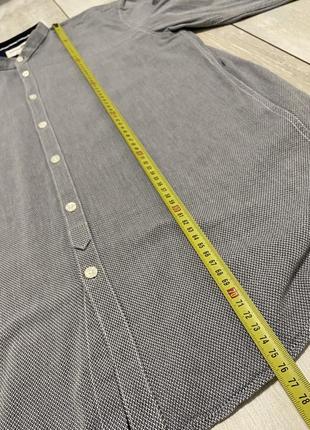 Рубашка мужская классическая серая со стойкой xl от tom tailor7 фото