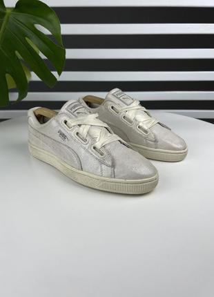 Оригинальные кожаные кеды puma basket