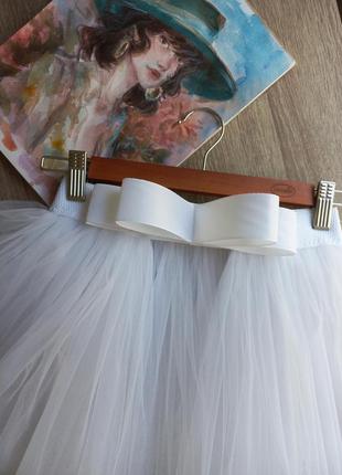 Шикарная фатиновая юбка-шлейф на платье 🍥