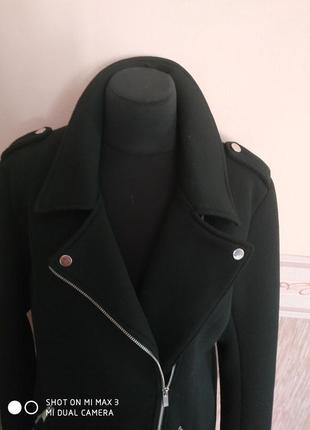 Стильное,молодежное пальто-куртка ( косуха).54-56 размер.3 фото