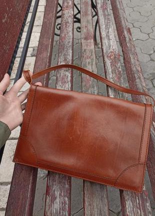 Сумочка клатч коричнева