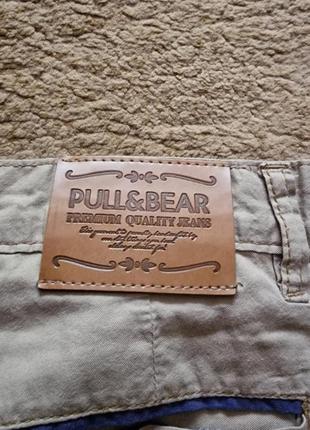 Легкие летние демисезонные хлопковые брюки pull &amp; bear.4 фото