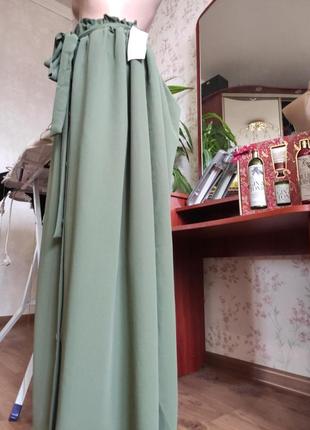 Длинная юбка с поясом9 фото