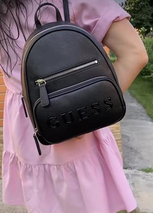 Рюкзак женский guess оригинал tobago logo backpack гесс черный8 фото