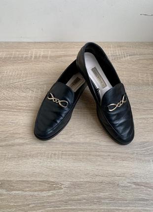Кожаные лоферы zara