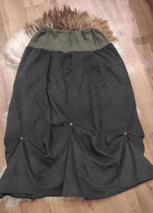 Оригинальная теплая юбочка