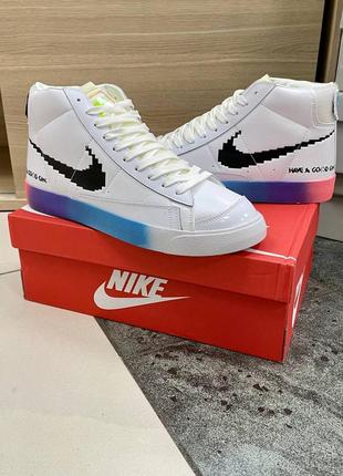 Nike blazer mid 77 original кросівки високі якісні шкіряні в'єтнам
