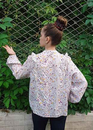 Блуза сорочка жіноча рюші мереживо 16 розмір3 фото