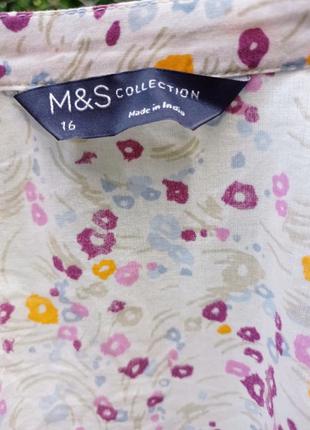 Блуза сорочка жіноча рюші мереживо 16 розмір2 фото