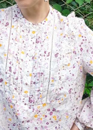 Блуза рубашка женская рюши кружево 16 размер9 фото