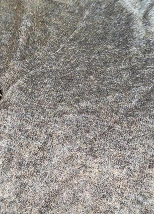 Коричневий мохеровий кардиган вовняний кардиган на ґудзиках liu jo мохеровой кардиган свитер шерстяной кардиган3 фото