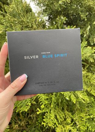 Чоловічі духи silver + blue spirit 100 m