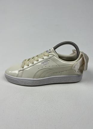 Оригинальные женские даковые кеды puma basket3 фото