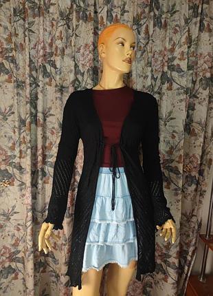 Кардиган красивый, ажурный.