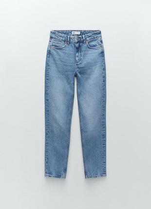 Узкие джинсы с высокой посадкой zara
